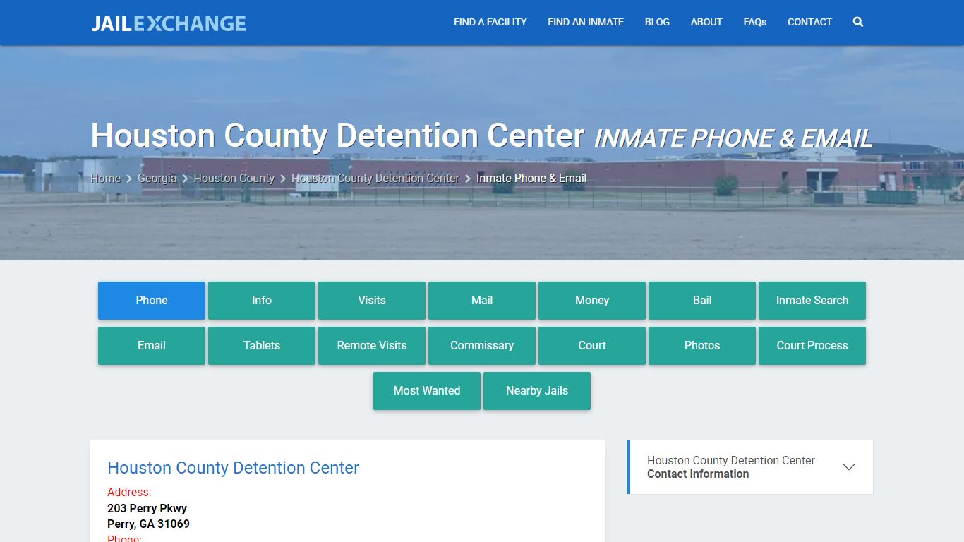 Inmate Phone - Houston County Detention Center, GA - Jail Exchange